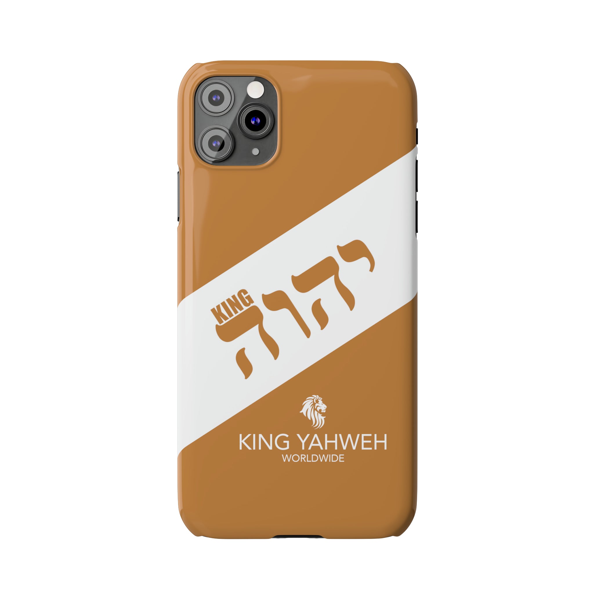 King YAHWEH {CUSTOM}Trends Slim Phone Case (White/Light Brown)