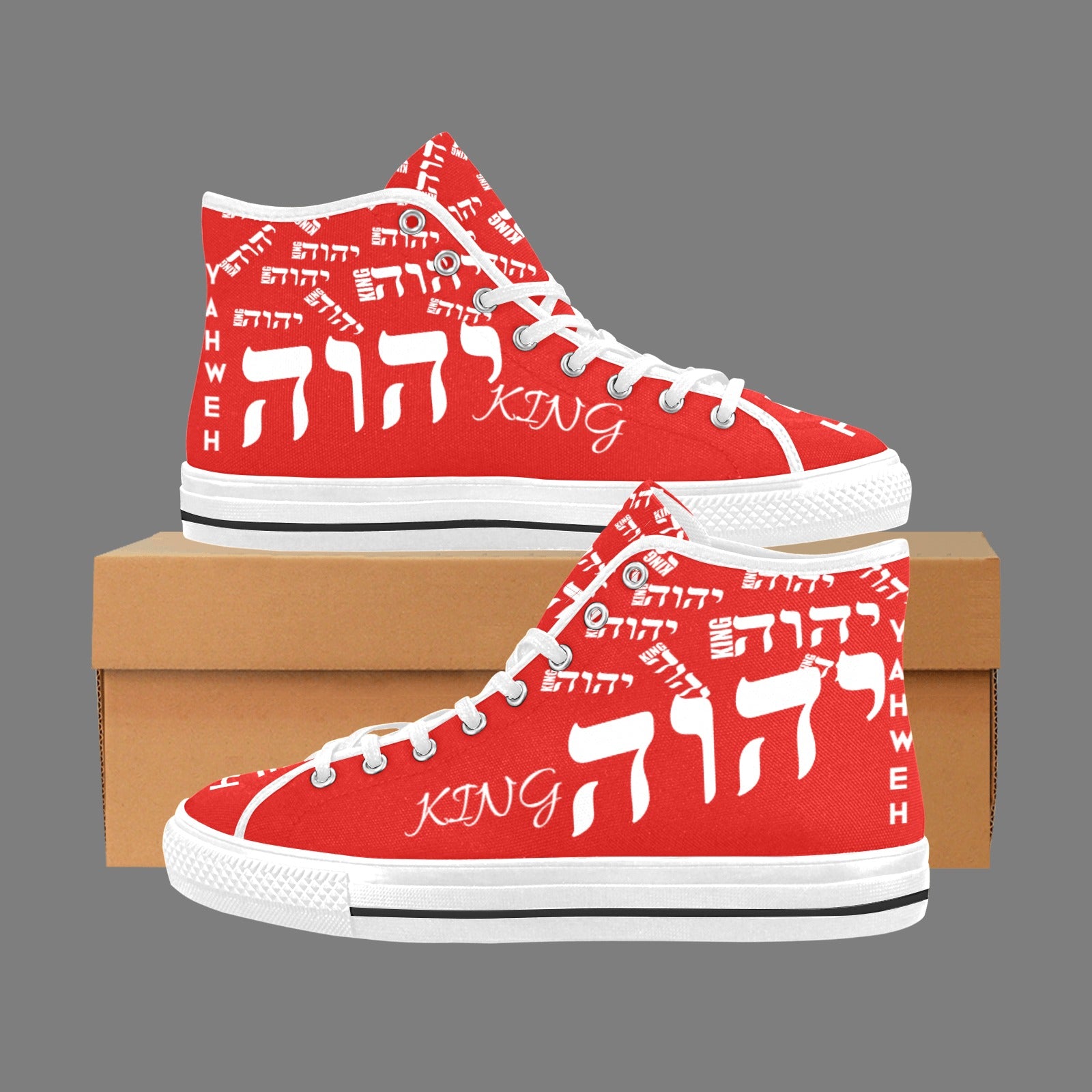 KING YAHWEH (A-LIST CLASS) High Top Canvas Men's Shoes