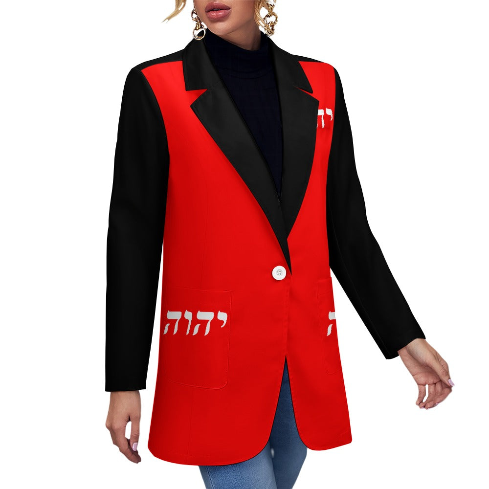 King YAHWEH's (Executive Queen) Women's Casual Suit Blazer