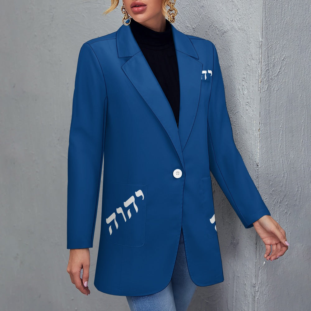 King YAHWEH's (Executive Queen) Women's Casual Suit Blazer