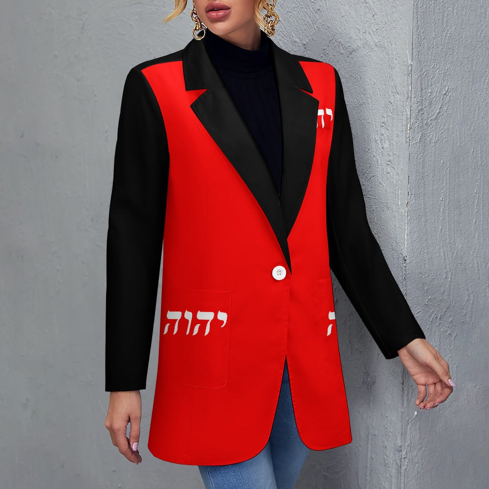 King YAHWEH's (Executive Queen) Women's Casual Suit Blazer