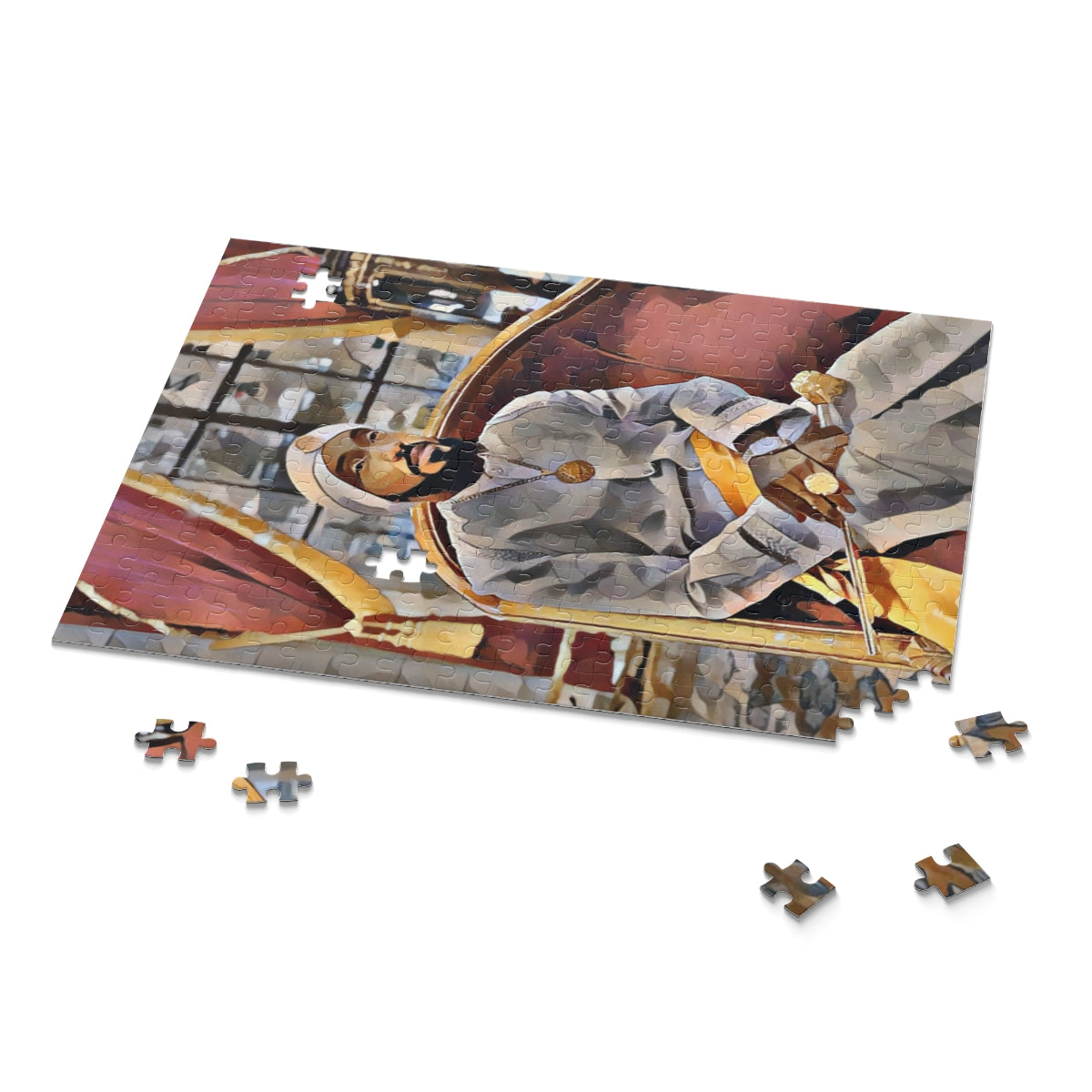 King YAHWEH Red Drapes Puzzle (120, 252, 500-Piece)
