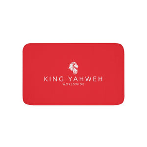 King YAHWEH Memory Foam Bath Mat (Fire Red)