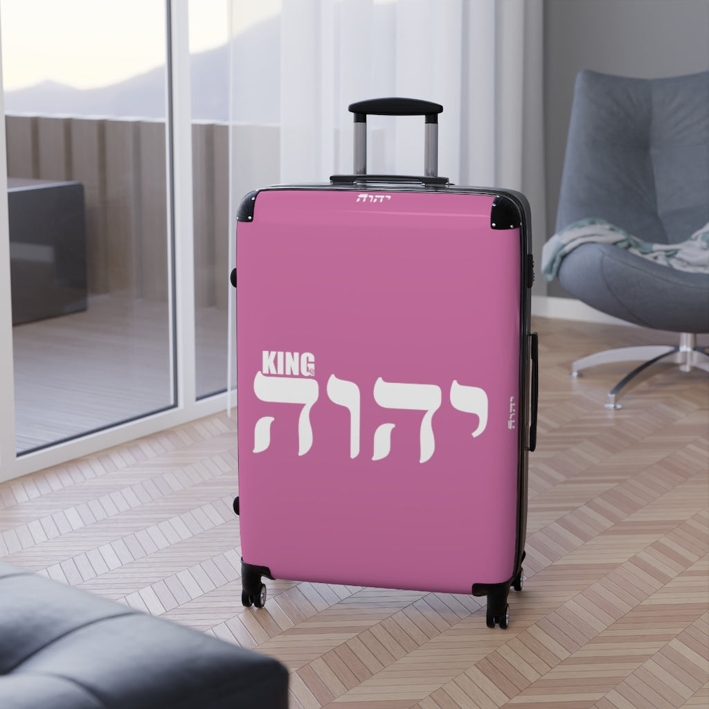 King YAHWEH "Amplified" Suitcase (Pink)