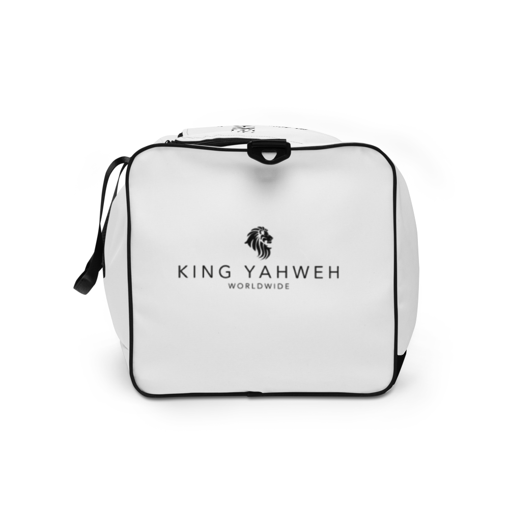 King Yahweh Worldwide Classic 2.0 Duffle Bag (Snow White & Black)