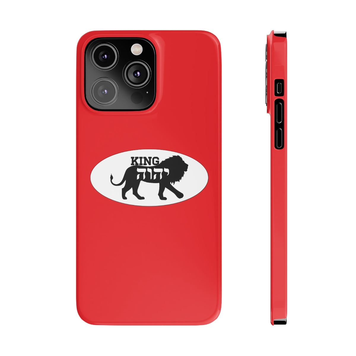 King YAHWEH Trends Slim Phone Case (Fire Red)