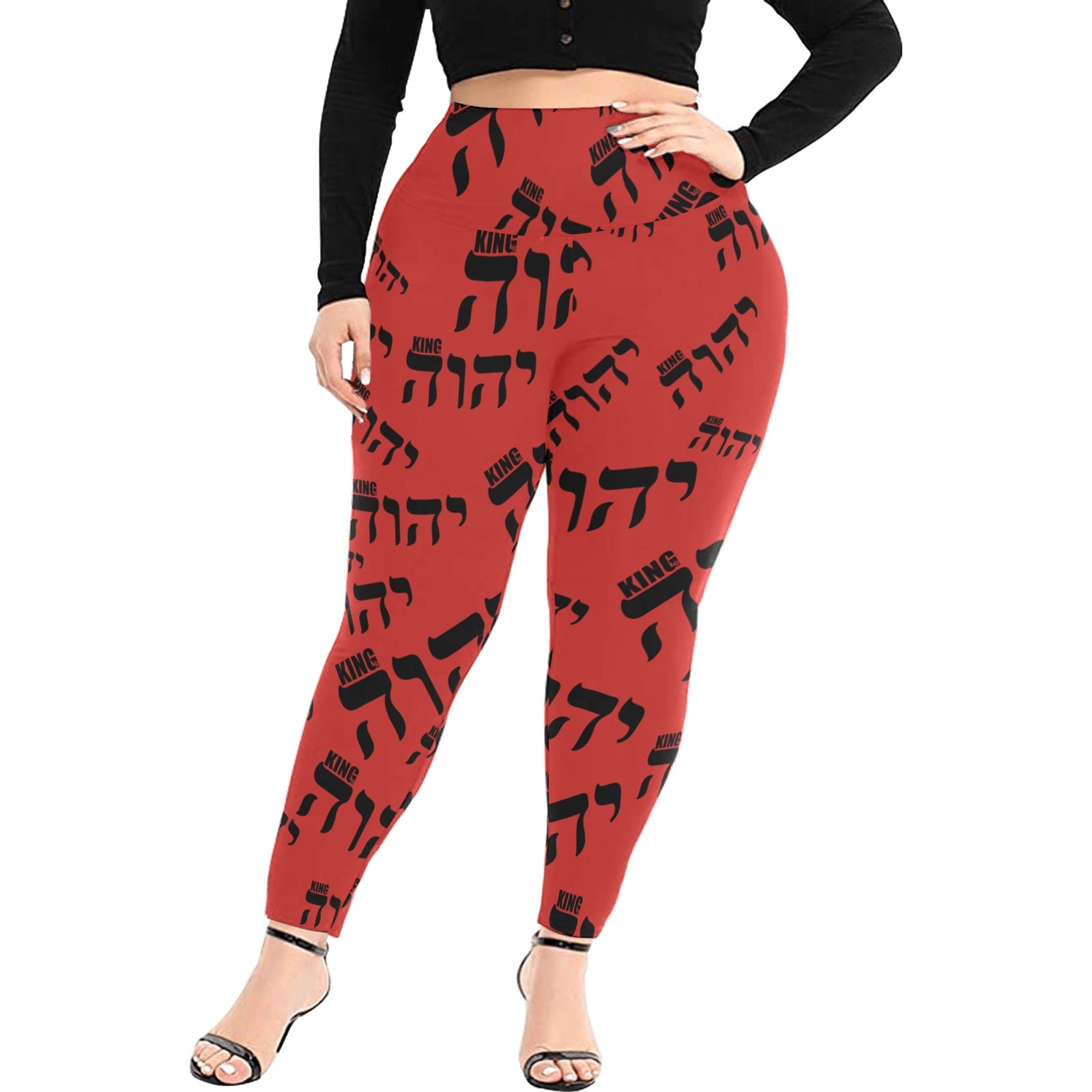 King YAHWEH Luxe II Women's High Waist Leggings (Plus Size)
