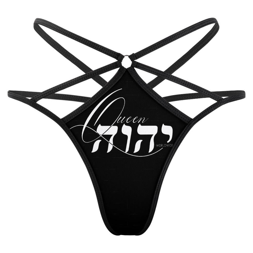 Queen YAHWEH Butterfly Mesh T-back Thong