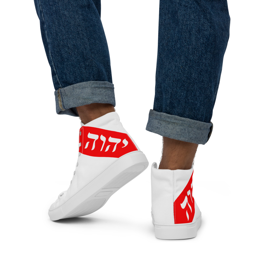 KING YAHWEH Men’s High Top Canvas Shoes