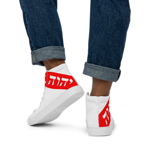 KING YAHWEH Men’s High Top Canvas Shoes