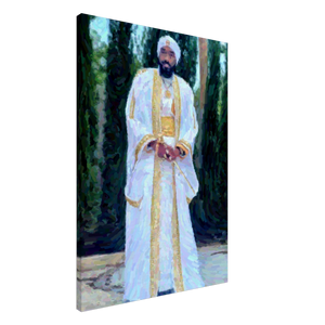King YAHWEH In the Garden Canvas Wall Art
